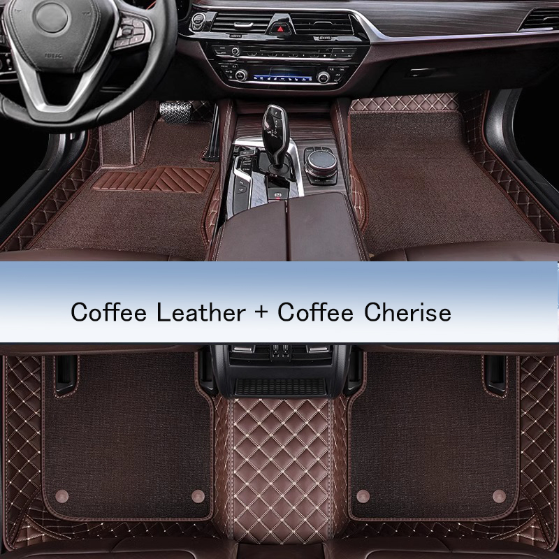 Alfombrillas de piso de cuero de lujo antideslizantes para BMW 7 Series F02 730I 2008 2009 2010 2011 2012 2013