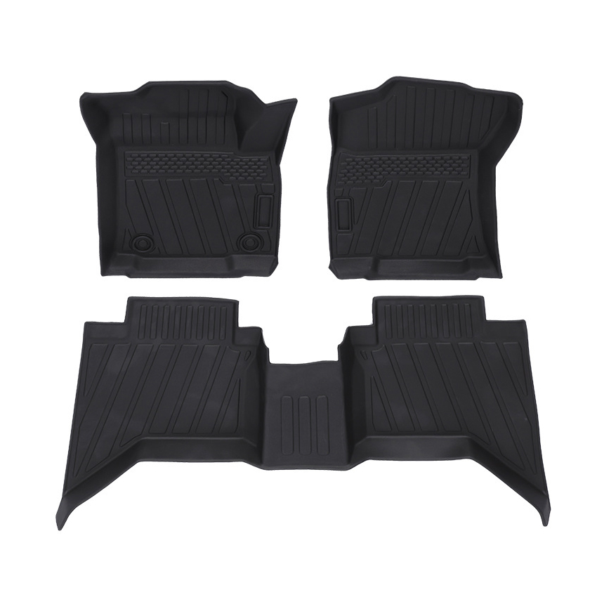Alfombrilla Antideslizante TPE para Auto Accesorio 3D Alfombrilla de Pie Alfombrilla de Maletero para Camioneta Hilux Revo Vigo