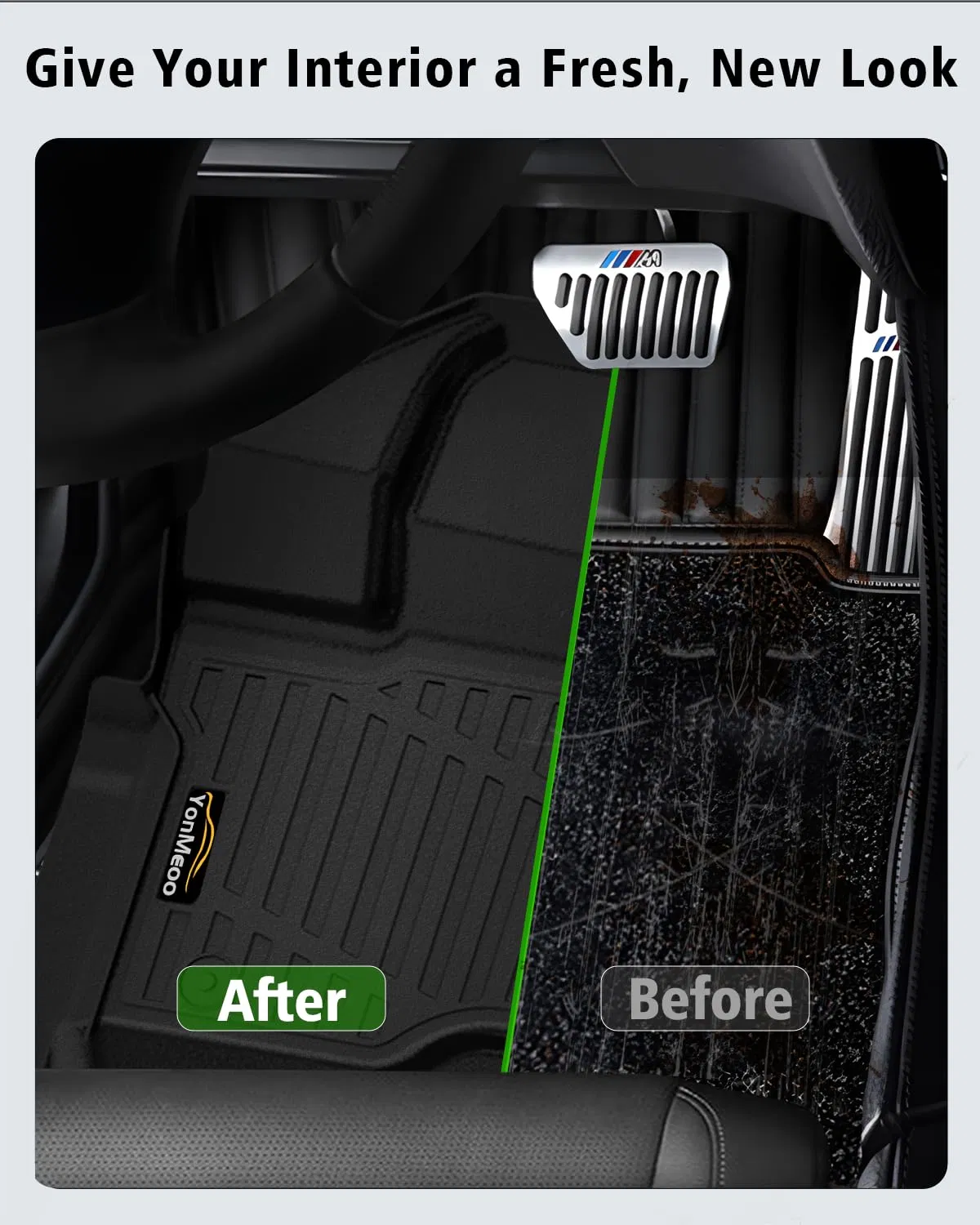 Alfombrillas adecuadas para 2015-24 F-150 F150 Super Crew Cab (incluye 22-24 modelos Lightning), protección contra todas las condiciones climáticas 3D forros, impermeables anti-SL