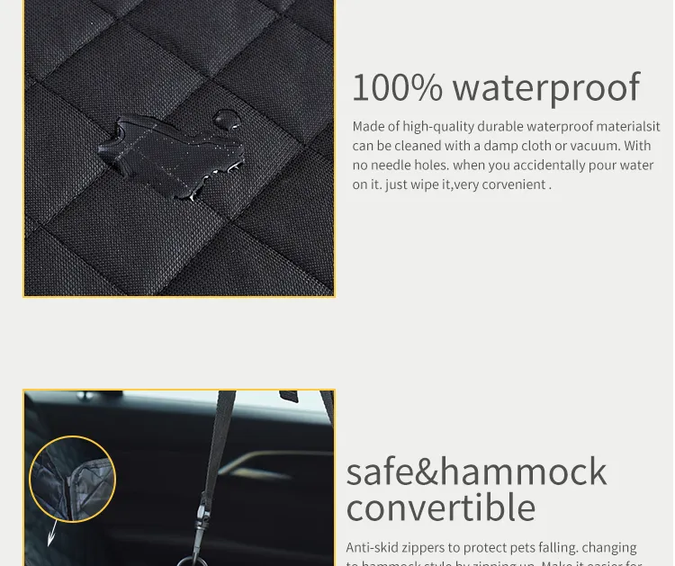 Manta para mascotas de coche personalizada, plegable y portátil, cubierta para el asiento trasero del coche para perros