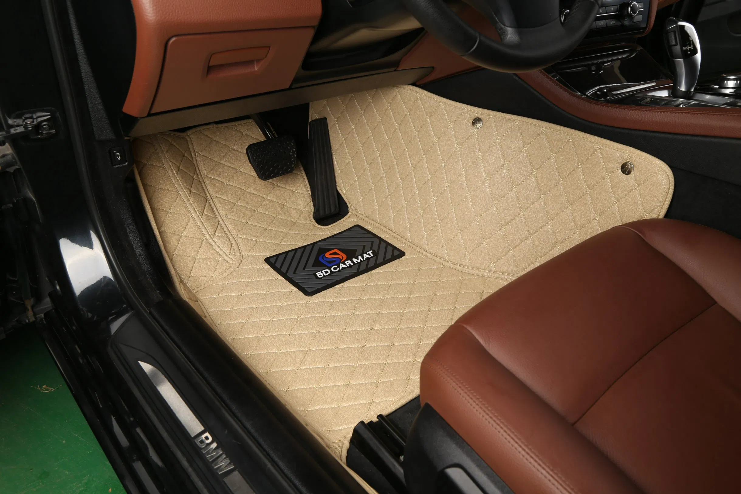 Venta Directa de Fábrica de Alfombrillas de Coche de Cuero de Lujo 7D Antideslizantes Marca Sengar