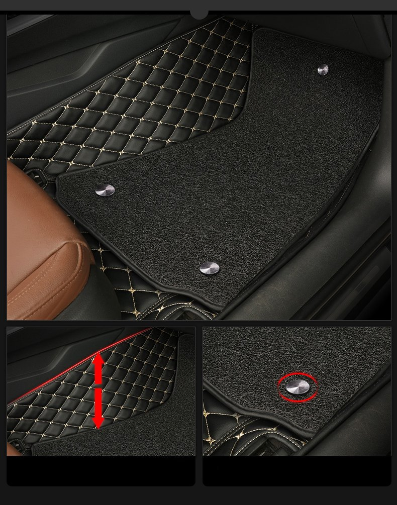 Accesorios de interior de alfombra de alta calidad 3PCS para mats de piso de goma de tamaño universal y alta resistencia
