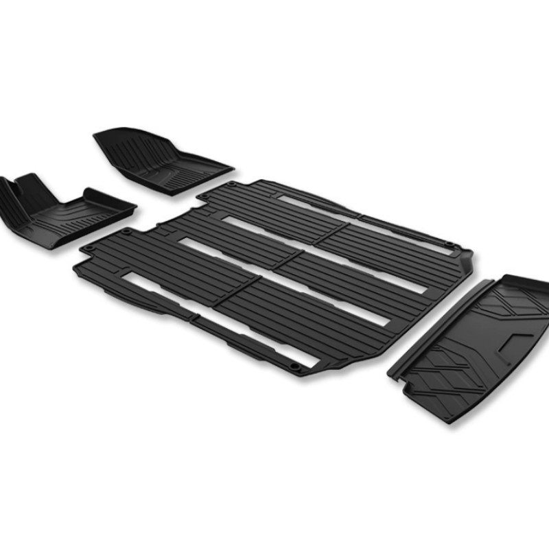 5 Alfombrillas de piso universales PCS TPE para automóvil con alfombrilla de maletero de doble capa, protección para todas las condiciones climáticas, todo cubierto para Zeekr