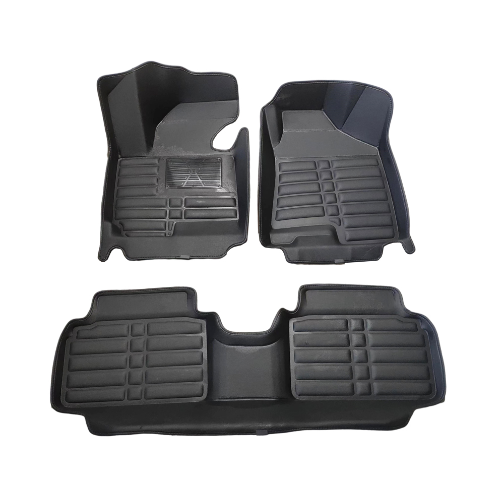 Cuero de PVC prensado en caliente 5D 7D Alfombrillas para coches
