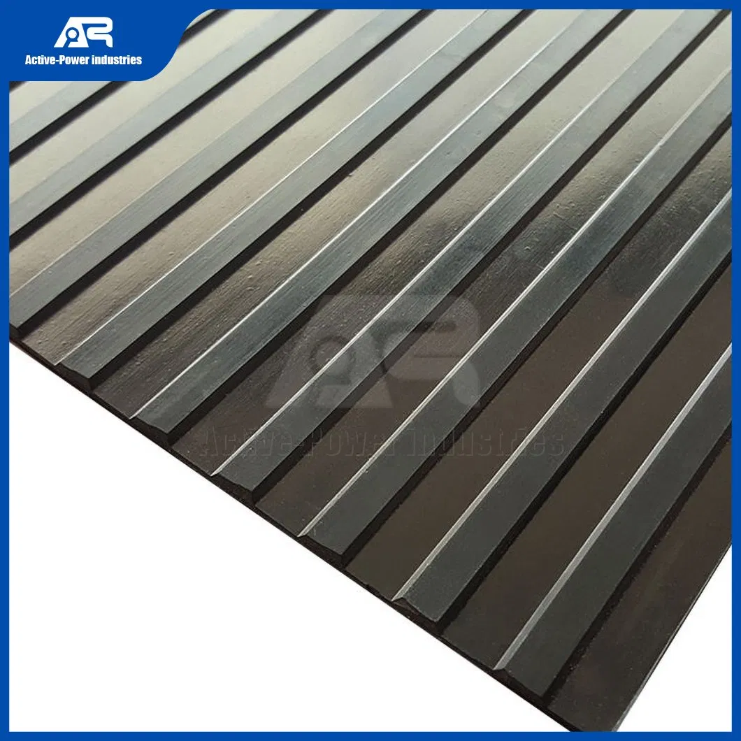Fábrica de hojas de juntas de Active Power Industries en China, alfombra de goma de ribete ancho para coches y camiones, suelo de garaje