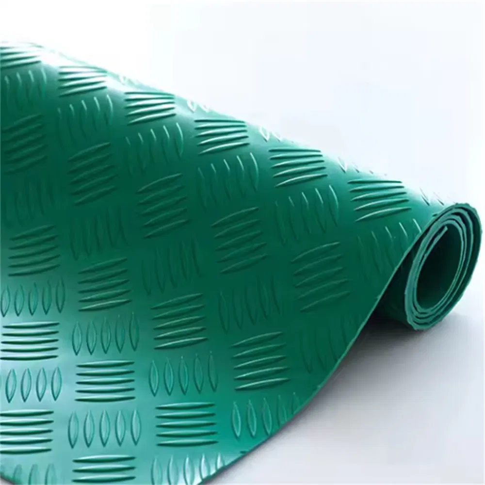 Hoja de goma antideslizante impermeable para taller de garaje/jaula para perros piso de goma para automóvil