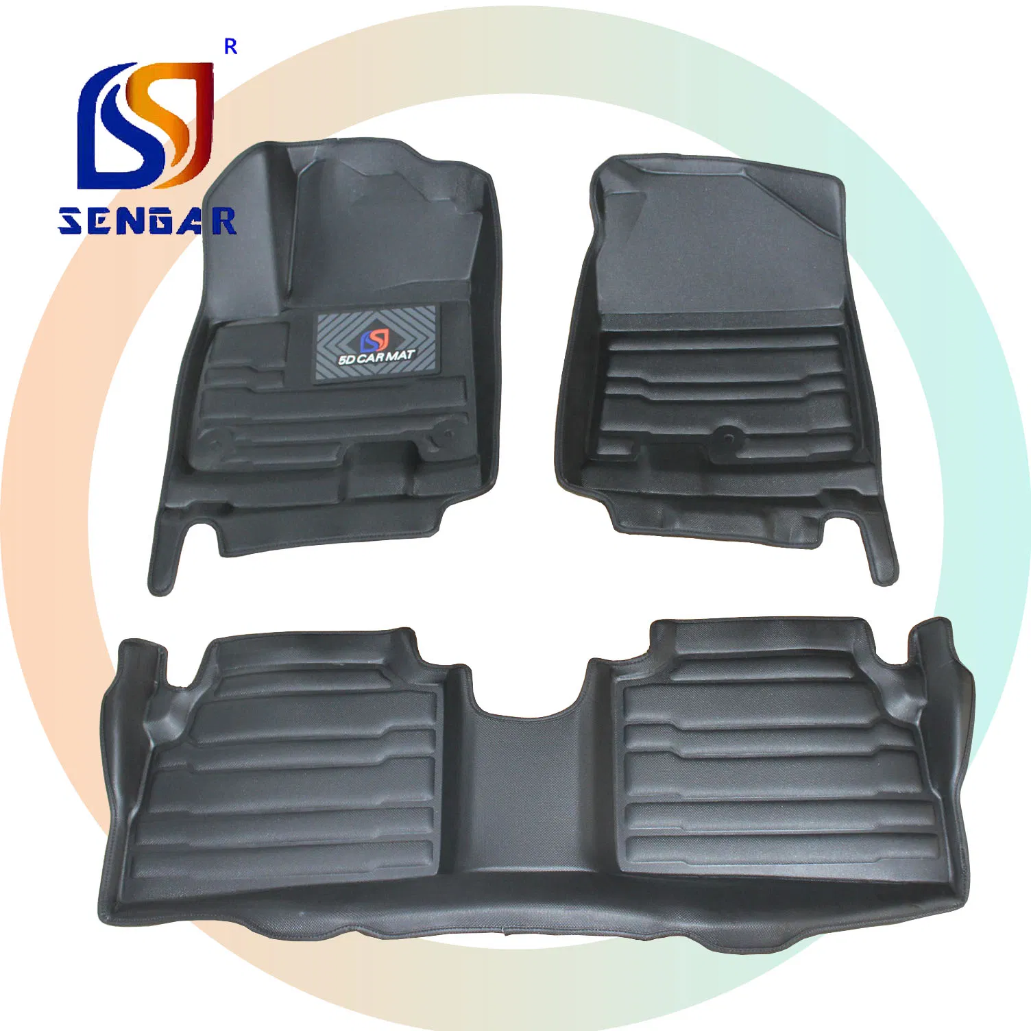 Alfombrillas de coche personalizadas de cuero de alta calidad 5D ecológicas, impermeables, antideslizantes y sin olor