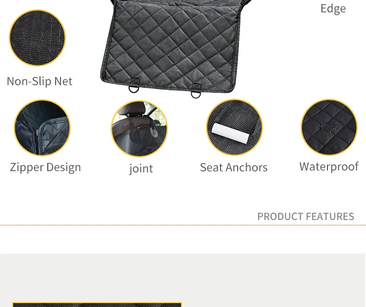 Mantas para perros de coche a rayas, antideslizantes, impermeables, para mascotas, tapete para el asiento trasero, material de tela