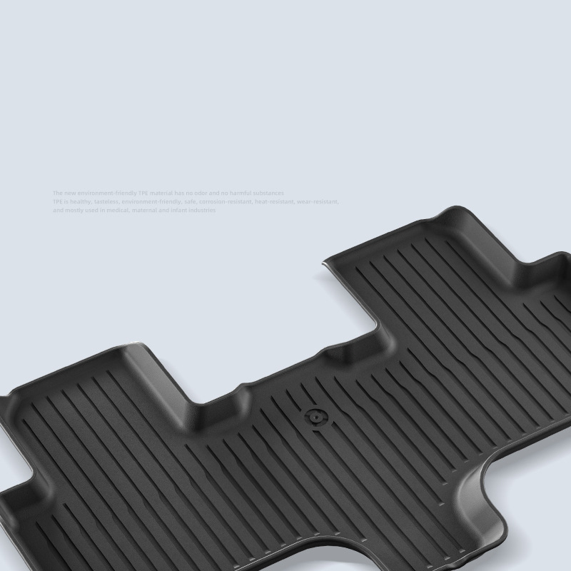 Conjunto Completo de Nuevos Productos 3D Alfombrilla de TPE Impermeable Protectores de Suelo Alfombrilla para el Suelo del Coche para Tesla Model Yl 2025 Corto 6 Asientos Rhd
