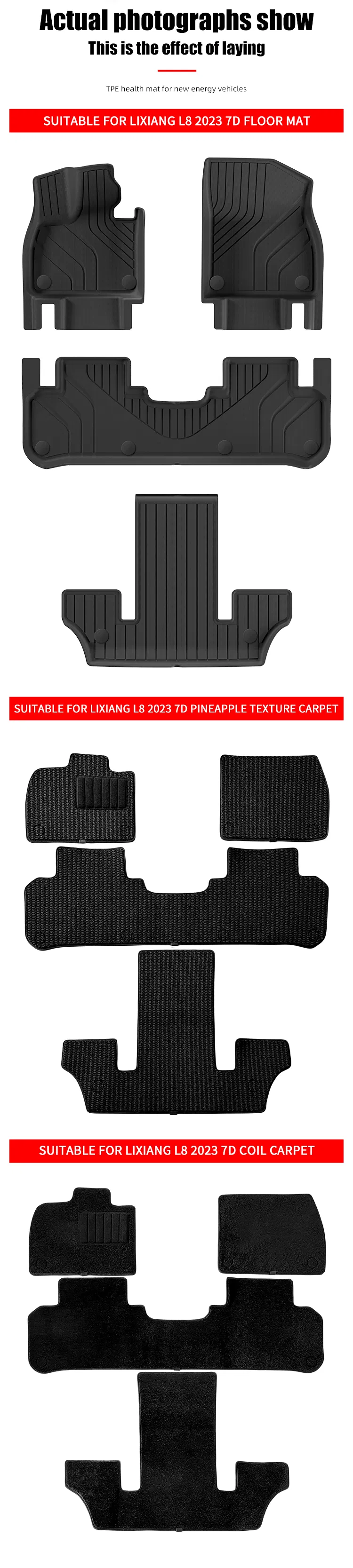 Detalles de Alfombrilla Lixiang L8 2023 7D