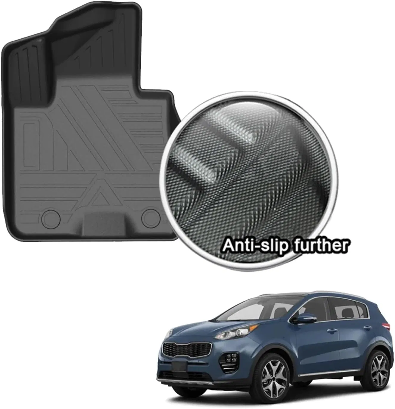 Alfombrillas de coche de TPE de alta resistencia para vehículos KIA Kx5