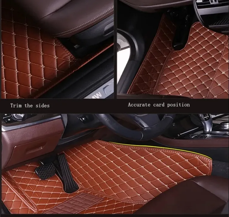 Alfombrillas de coche de cuero de alta calidad, completamente envolventes, de material impermeable de alta gama, antimicrobiano