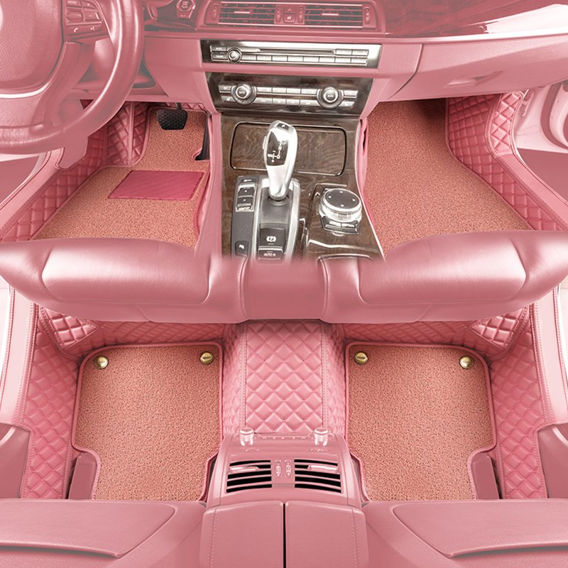 Alfombrilla de lujo de doble capa de material de cuero personalizado 7D juego completo de tapetes para el suelo del automóvil para Hyundai Elantra I30 Sonata
