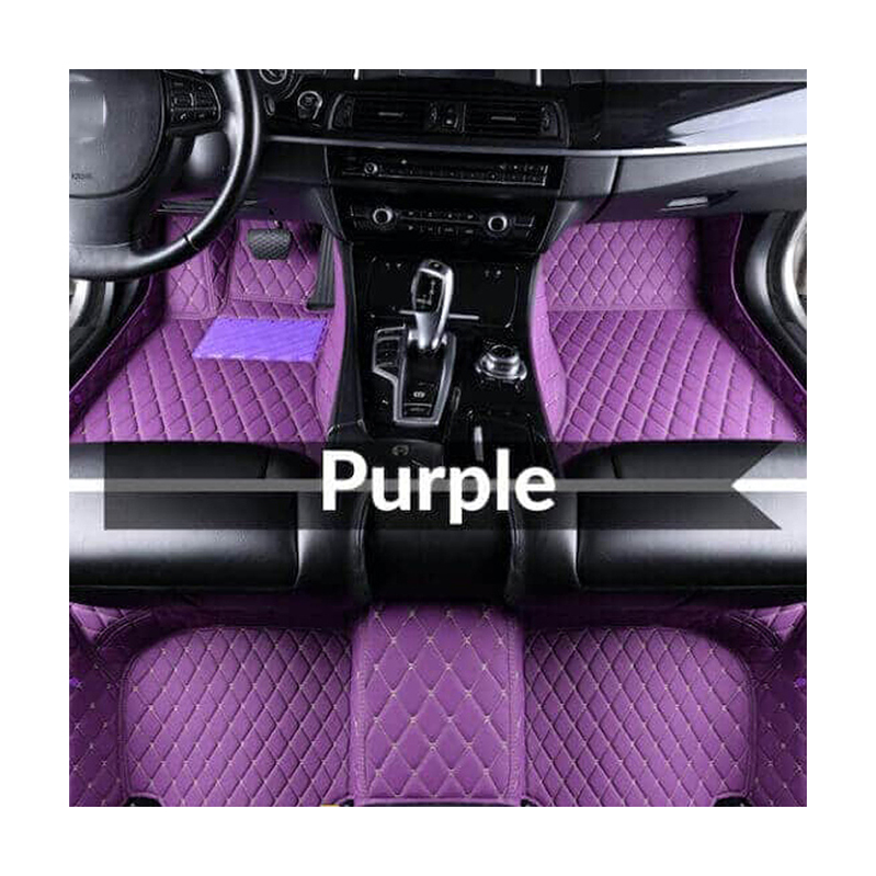 Suelo Personalizado 5D Papel 7D 3D Cuero 4 Piezas Impermeables Accesorios Alfombra de Diamante Acolchada Lujo PVC Anime Alfombrillas para Coche