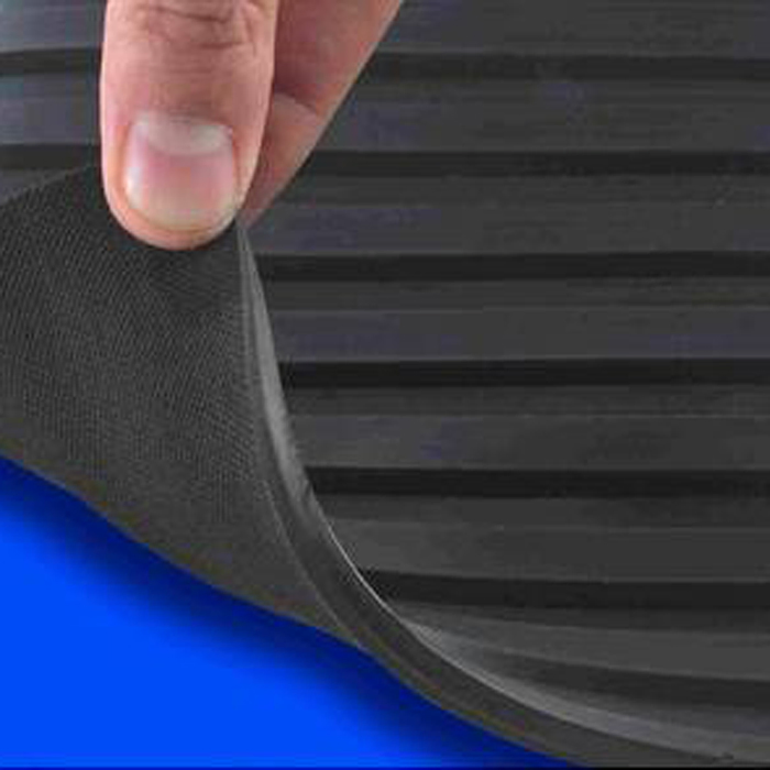 3-8mm Alfombrilla de goma de color negro SBR antideslizante de ribete ancho para automóvil-Rolls