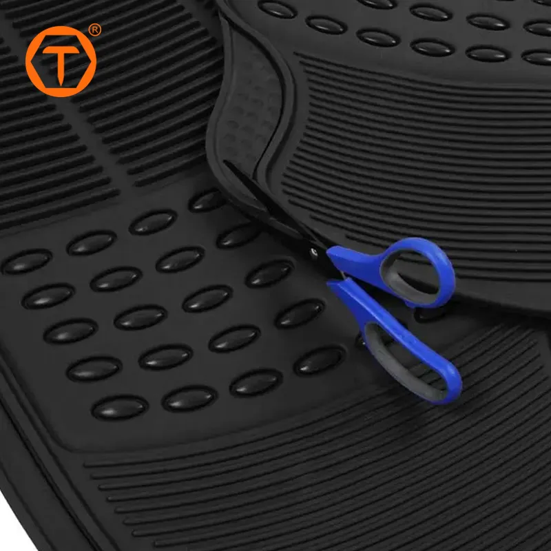 Juego de Alfombrillas de Piso Antideslizantes Impermeables de Plástico PVC TPE Personalizadas 3 para el Coche 3D