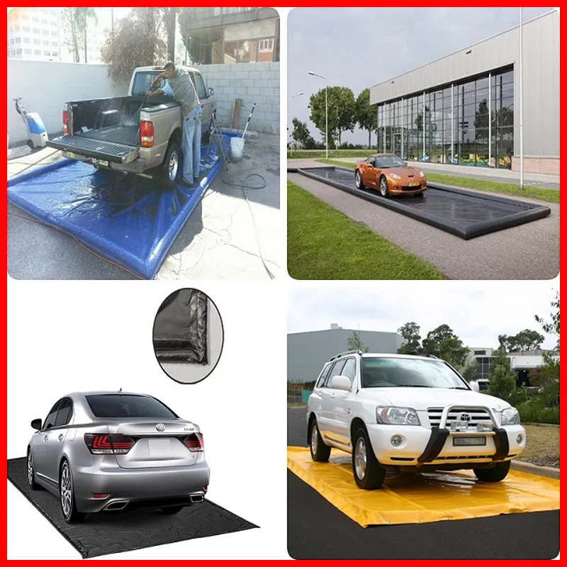 Alfombra de garaje de PVC reutilizable para contener nieve, barro, lluvia