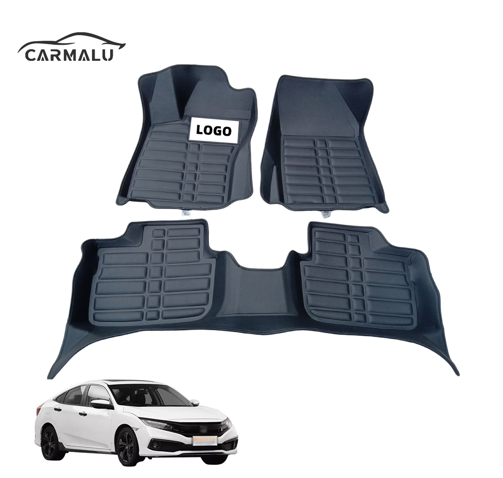 Venta Caliente 5D Accesorios para Automóviles Alfombrillas de Piso de Cuero Impermeables Personalizadas
