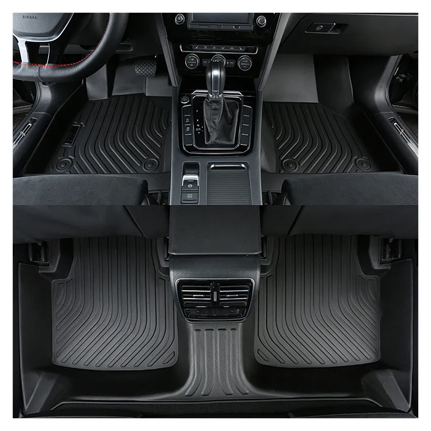 Alfombrilla Antideslizante TPE para Auto Accesorio 3D Alfombrilla de Pie Alfombrilla de Maletero para Camioneta Hilux Revo Vigo