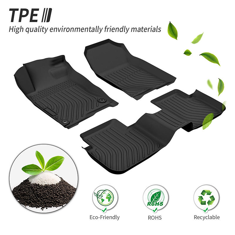 Alfombrillas de pie de TPE personalizadas al por mayor, plato profundo 5D Alfombrillas de coche de TPE, alfombrillas de suelo para coche que se ajustan a Corolla 2024