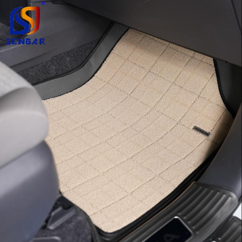 Juego completo de alfombrillas de lujo personalizadas para automóviles, alfombrillas antideslizantes
