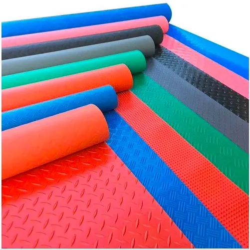 Hoja de goma circular antideslizante de PVC con tacos 8