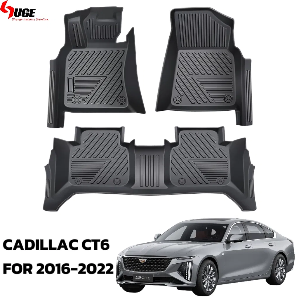 Alfombrillas de piso TPE antideslizantes premium para vehículos Cadillac CT6