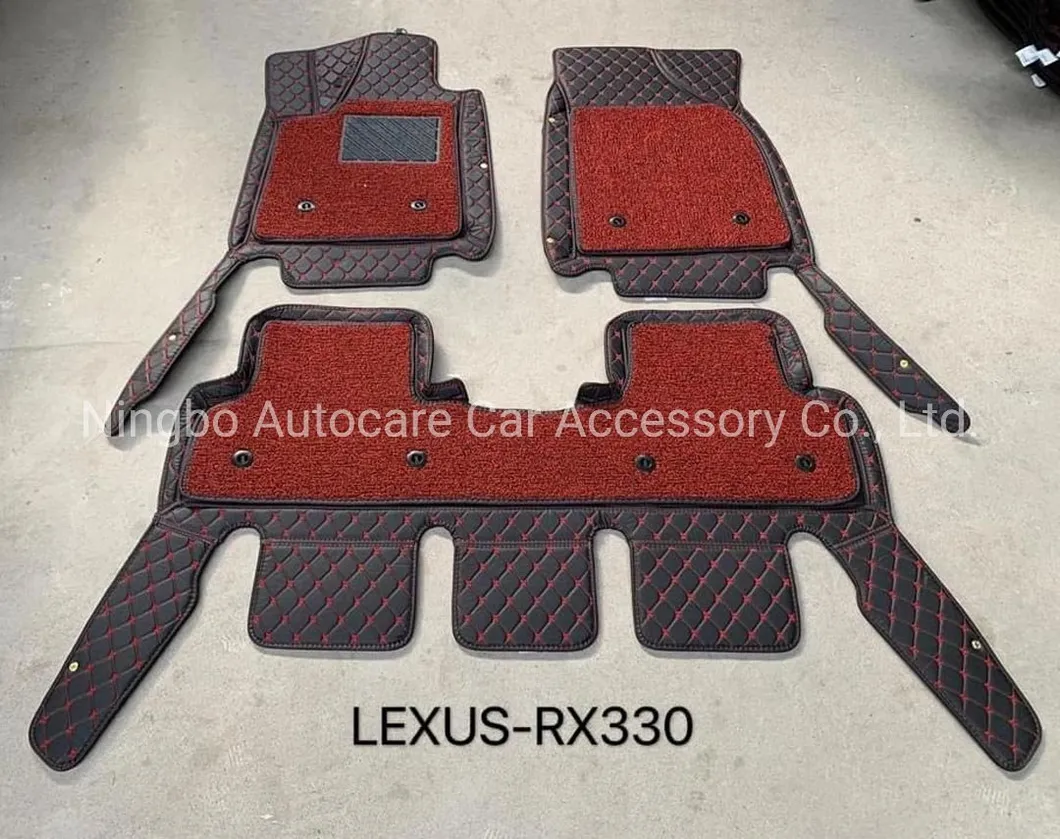Calidad de lujo 5D Alfombrilla de coche 8mm Grosor 5D Alfombrilla de coche al por mayor Alfombrilla de coche