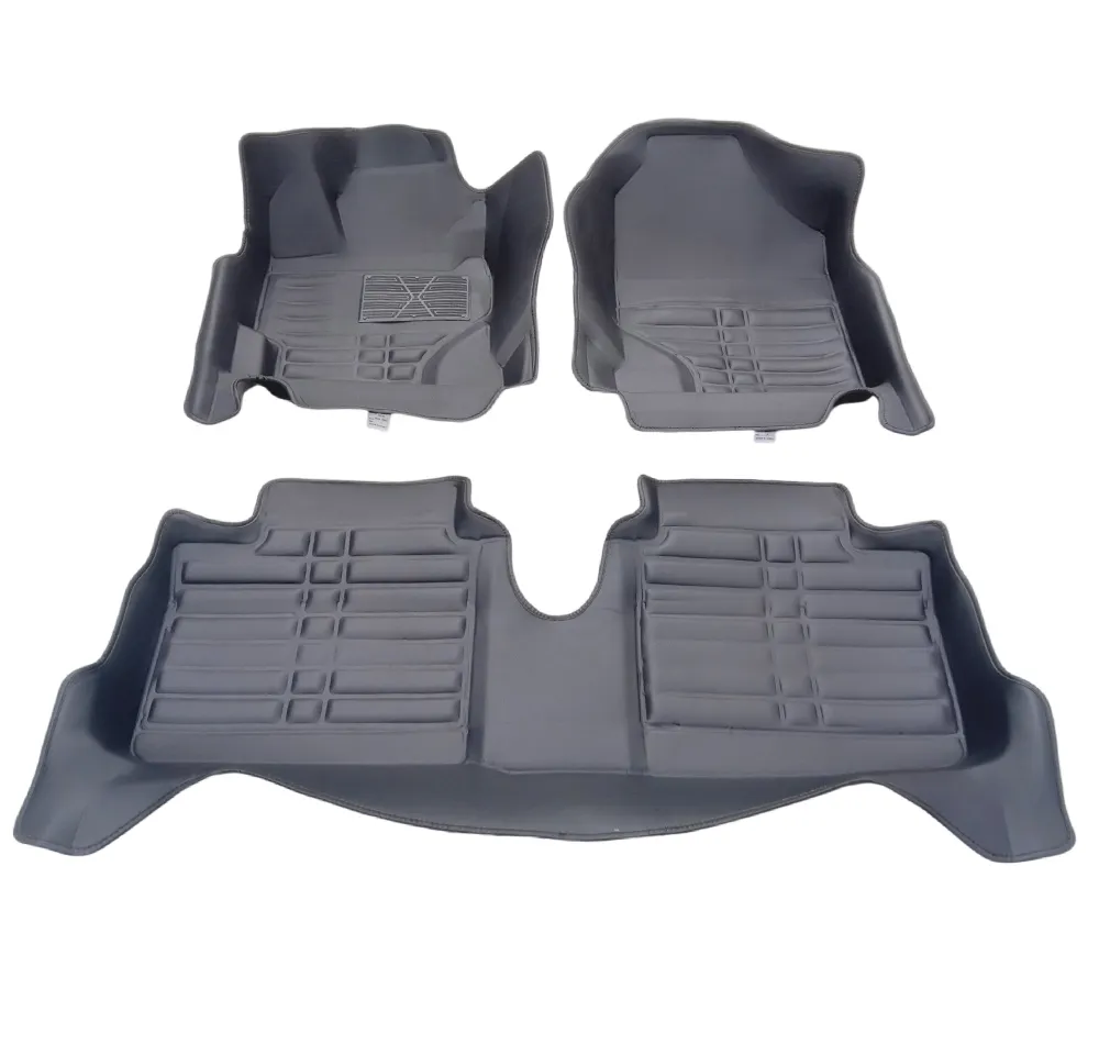 Venta Caliente 5D Accesorios para Automóviles Alfombrillas de Piso de Cuero Impermeables Personalizadas