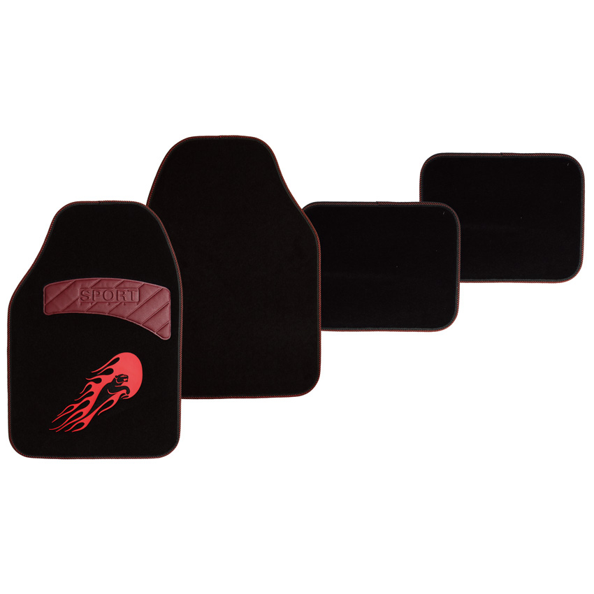 Proveedor de Lujo Universal Moda 4 Piezas Alfombrillas Antideslizantes para el Suelo del Coche