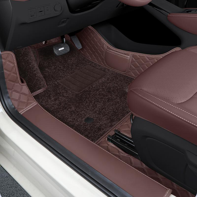 Alfombrillas de piso de cuero de lujo a prueba de agua y antideslizantes para Ford F150 4door 2011 2012 2013 2014
