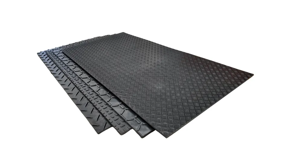 Alfombrilla de protección para suelos de alta capacidad de carga para camiones y tráfico de excavadoras