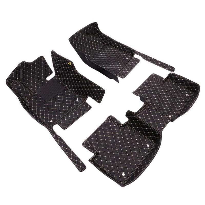 Ajuste personalizado de cuero para Hyundai Kona 2021 Alfombrillas para coche 5D Goma/PVC ecológicas de fácil limpieza directo de fábrica