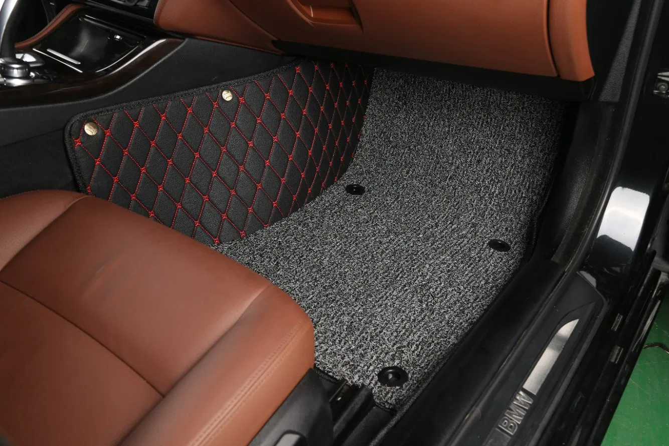 Venta Directa de Fábrica de Alfombrillas de Coche de Cuero de Lujo 7D Antideslizantes Marca Sengar