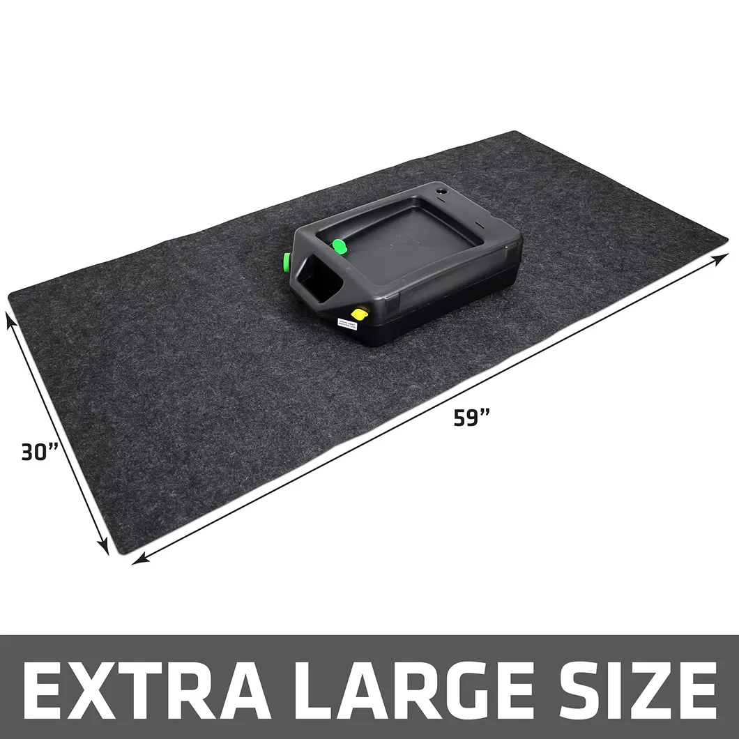 Alfombra de goma reutilizable personalizada para garaje de coche