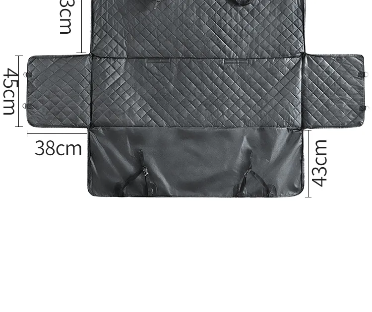 Manta para mascotas de coche personalizada, plegable y portátil, cubierta para el asiento trasero del coche para perros