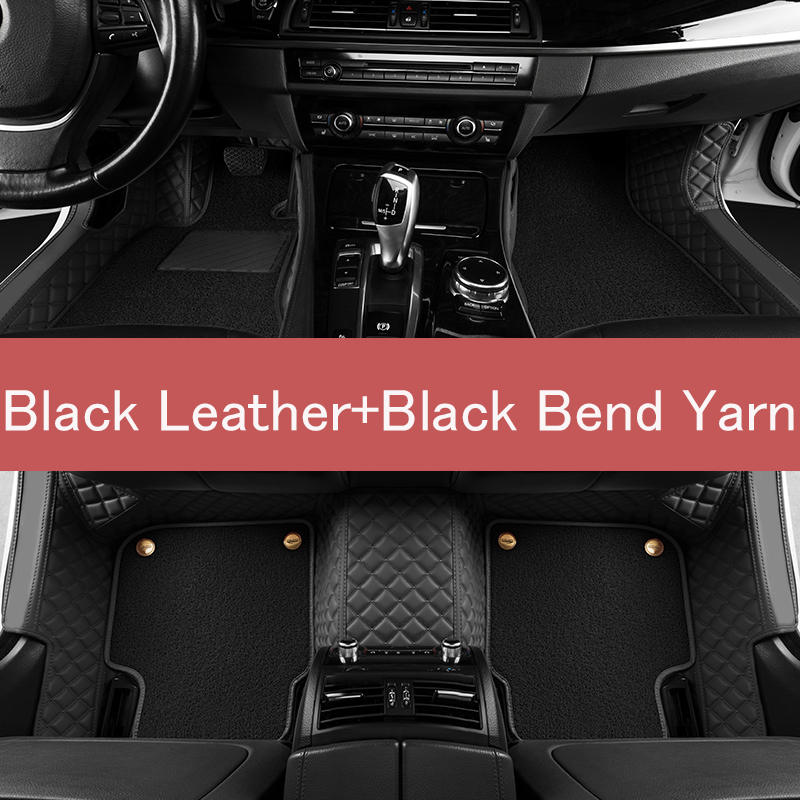 Accesorios de coche personalizados, alfombra especial, todo clima, impermeable, antideslizante, tapete de lujo de cuero para Nissan Patrol Y61