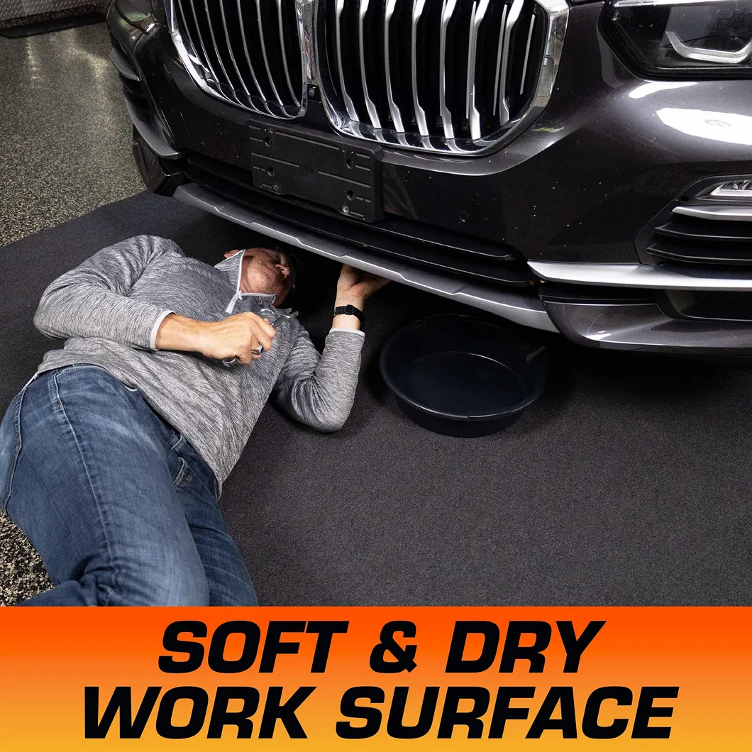 Alfombra de goma reutilizable personalizada para garaje de coche