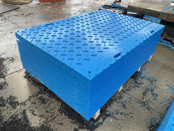 Mats de protección de suelo de polietileno anti-deslizante HDPE, pesados, para acceso de vehículos en sitios de construcción, duraderos, interconectables