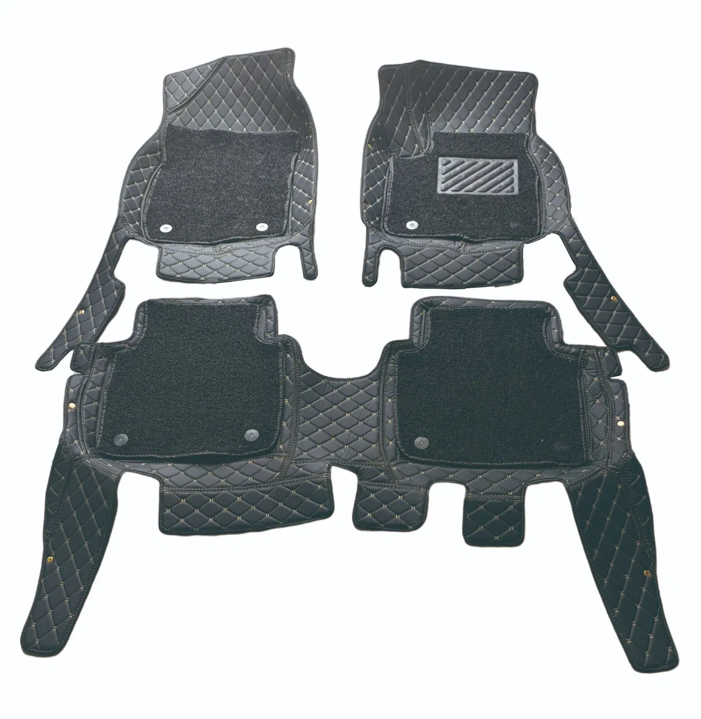 Mats de auto de lujo bordados personalizados premium para coches