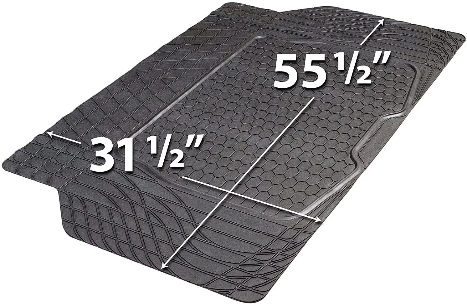 Alfombrilla de maletero trasero forro de carga de maletero impermeable
