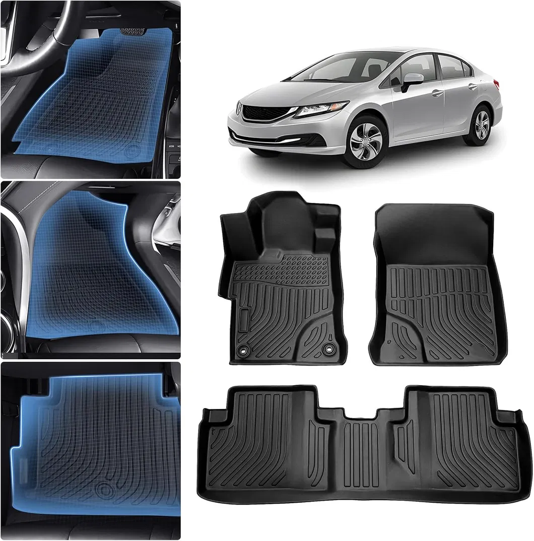 Alfombrilla de coche TPE universal antideslizante y sin olor para Honda Integra