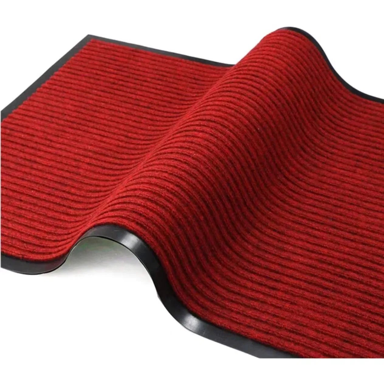 Alfombra de puerta de PVC duradera para todas las condiciones climáticas y fácil limpieza