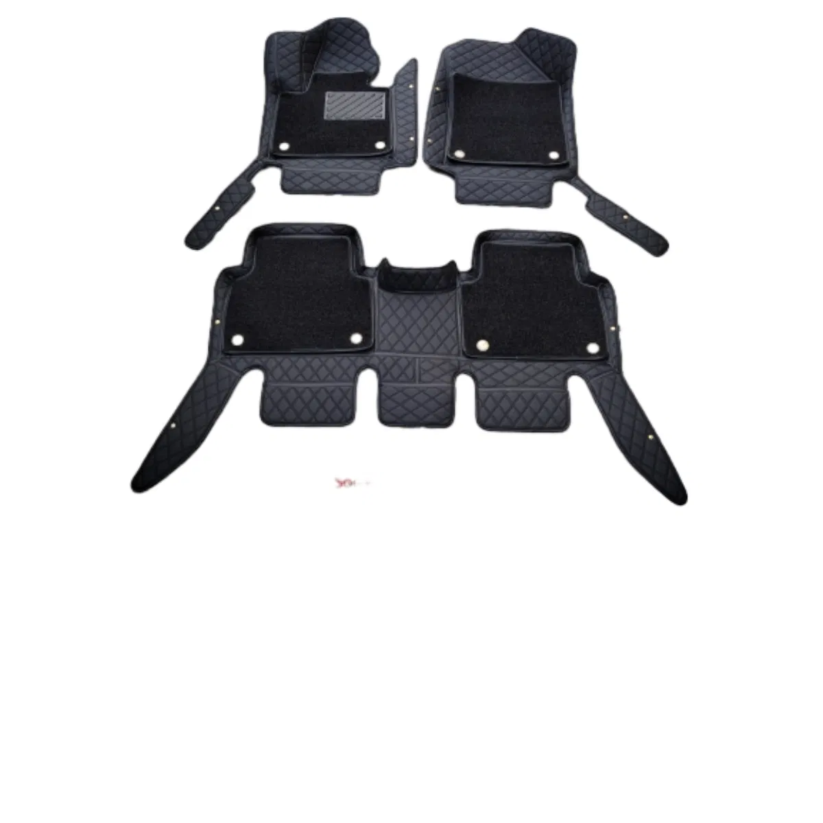 Alfombrillas de coche premium 7D cosidas a mano con elegante bordado