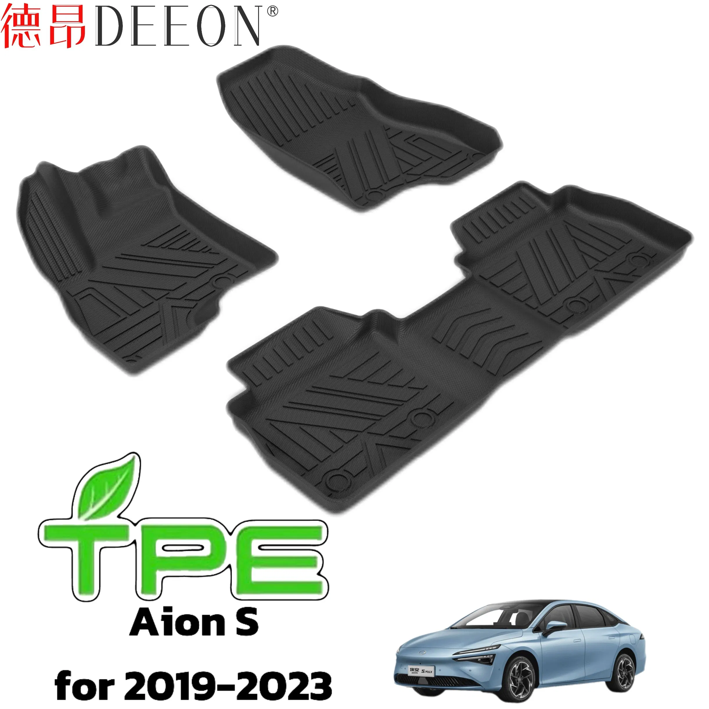 Alfombrillas de piso antideslizantes de TPE premium 3D para automóvil para Toyota RAV4 LHD/RHD