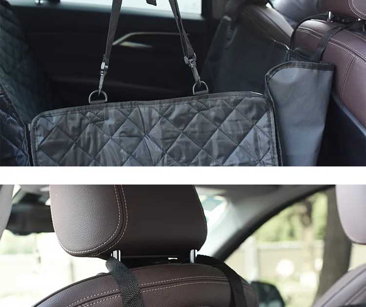 Manta para mascotas de coche personalizada, plegable y portátil, cubierta para el asiento trasero del coche para perros