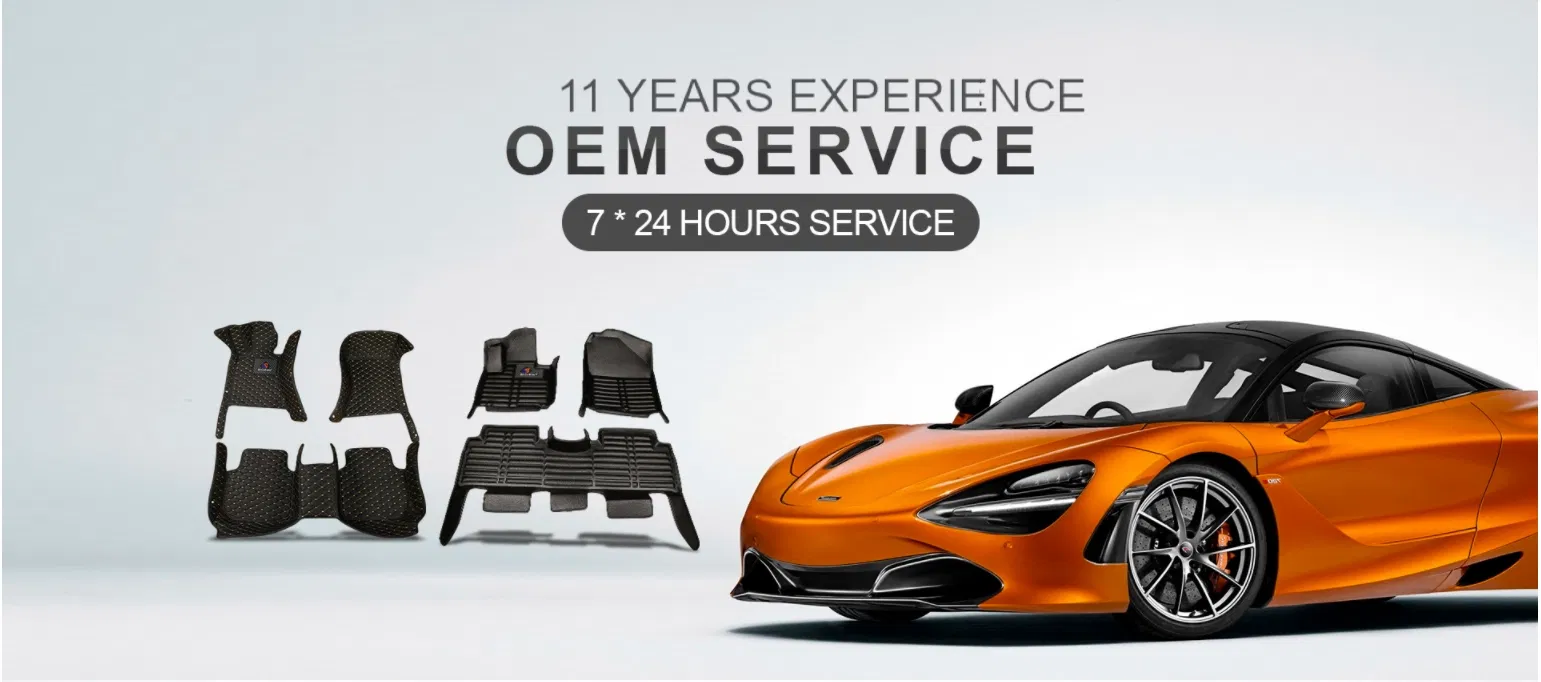 Costura a mano personalizada 5D/6D Alfombrillas de coche al por mayor Alfombrillas de coche Accesorios de coche Juego completo Uso para Tesla
