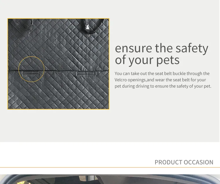 Manta para mascotas de coche personalizada, plegable y portátil, cubierta para el asiento trasero del coche para perros