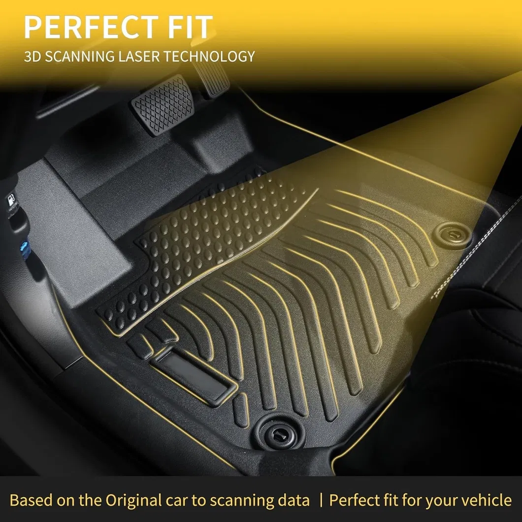 Alfombrillas de piso TPE antideslizantes premium para vehículos Cadillac CT6