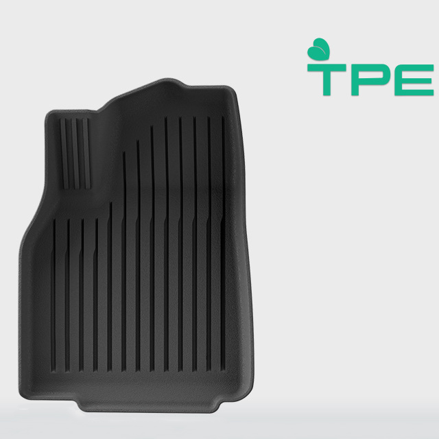 Conjunto Completo de Nuevos Productos 3D Alfombrilla de TPE Impermeable Protectores de Suelo Alfombrilla para el Suelo del Coche para Tesla Model Yl 2025 Corto 6 Asientos Rhd